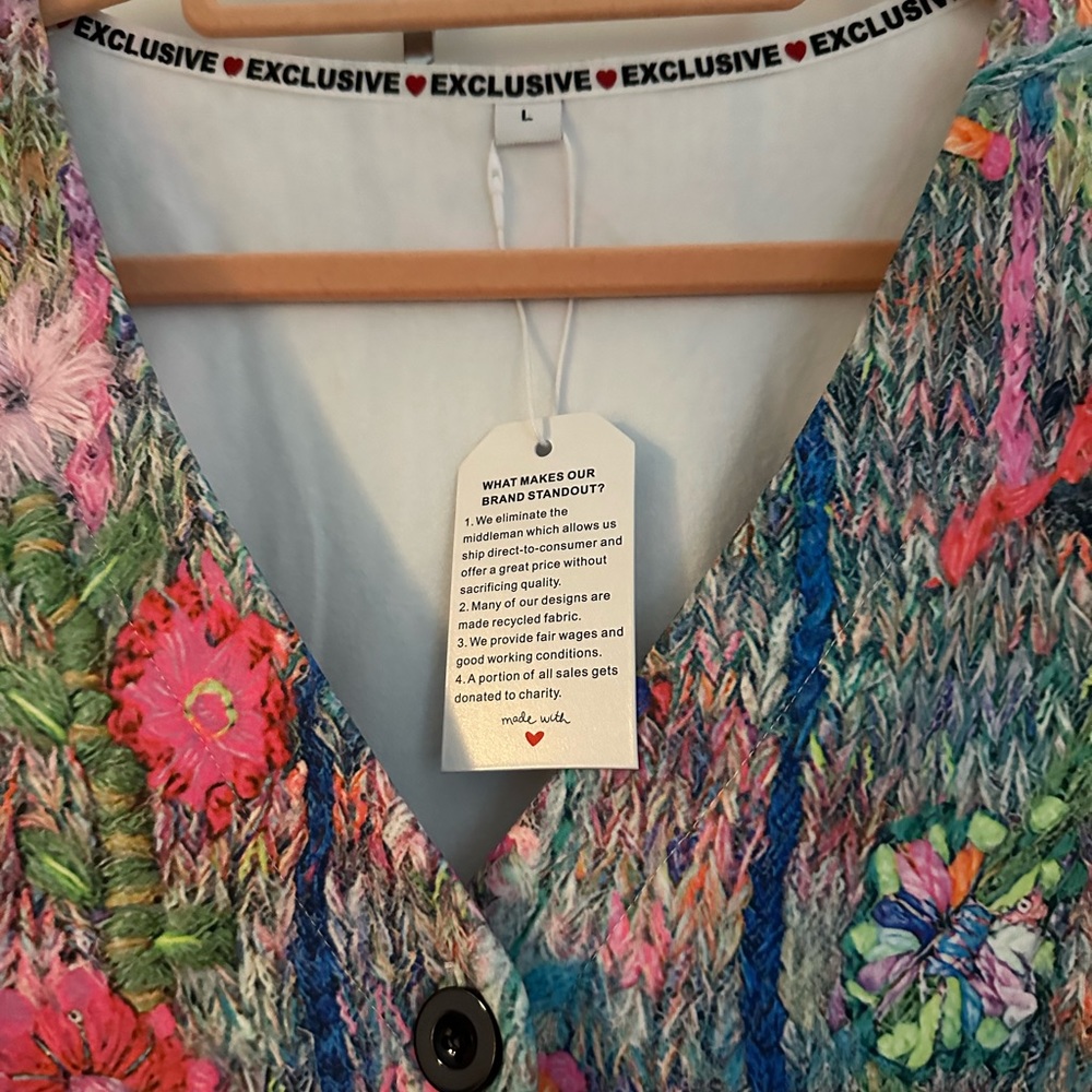 Fun, Lightweight Cardigan in a Large
